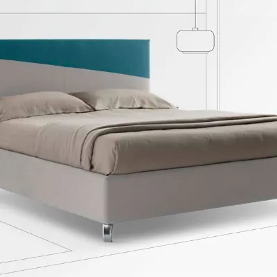 Letto moderno Brenda tessuto Stilfar con un ribasso esclusivo