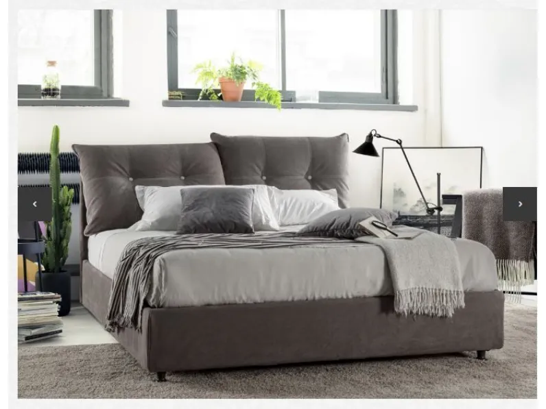 Letto matrimoniale moderno Click Crippa salotti a prezzo ribassato