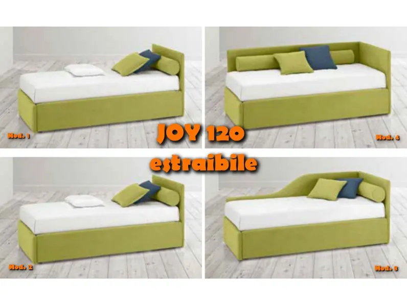 Letto moderno con cassetti Joy estraibile * V&nice a prezzo scontato