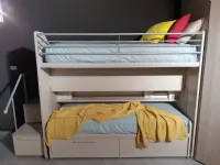 Letto moderno con cassetti Modello genius Dielle a prezzo ribassato