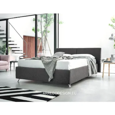 Letto moderno con contenitore Aurora Rigosalotti a prezzo scontato