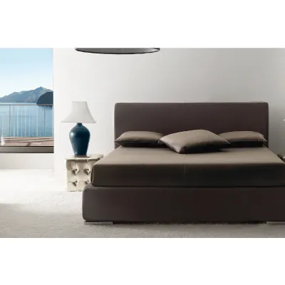 Letto moderno con contenitore Avorio Youdecor a prezzo ribassato