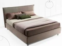 Letto moderno con contenitore Beatrice tessuto Stilfar a prezzo ribassato