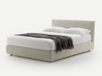 Letto imbottito con contenitore Beta upPiancaa prezzo ribassato
