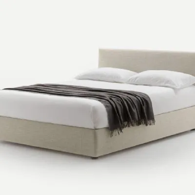 Letto imbottito con contenitore Beta upPiancaa prezzo ribassato