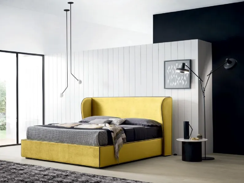 Letto moderno con contenitore Cannes Artigianale a prezzo ribassato