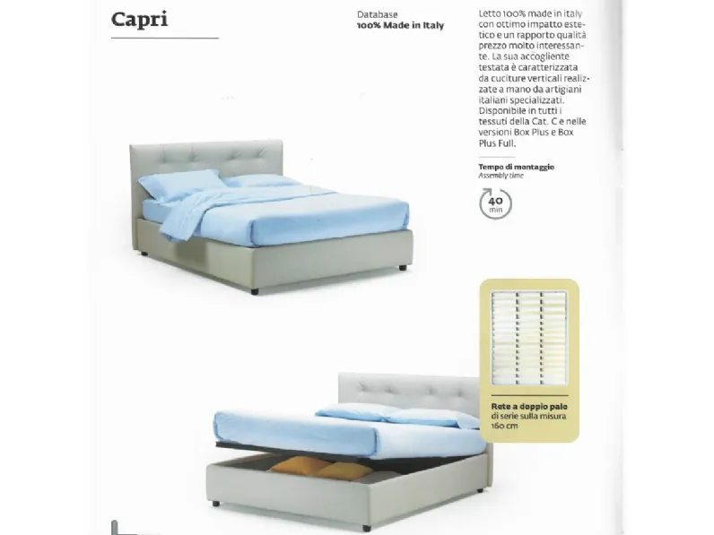 LETTO Capri gin emily Noctis a PREZZI OUTLET