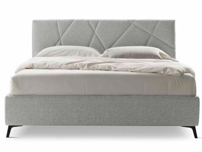 Letto moderno con contenitore Chiara tessuto Stilfar a prezzo scontato