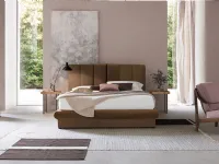 Letto moderno con contenitore Creta Mottes selection a prezzo ribassato