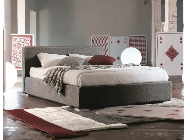 Letto moderno con contenitore Elisabeth Ergogreen a prezzo scontato