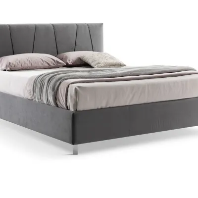 Letto moderno con contenitore Florida pronta consegna Md work a prezzo ribassato