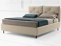 Letto moderno con contenitore Francesca ecopelle Stilfar a prezzo ribassato