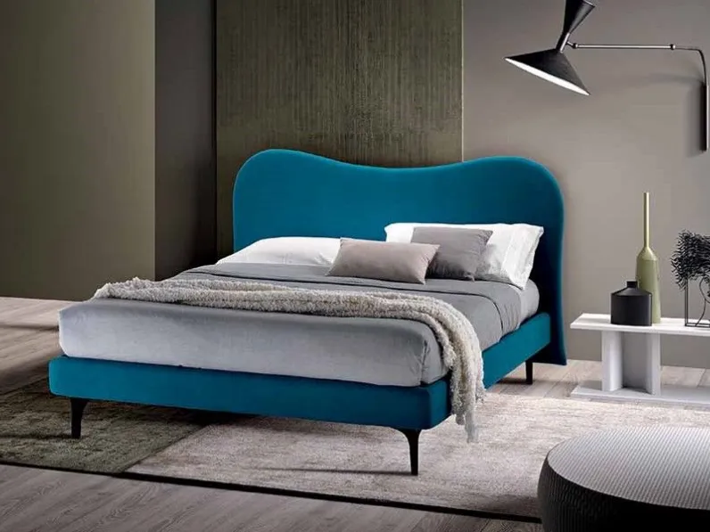 Letto moderno con contenitore Gemelli plain Cosmoletti a prezzo ribassato