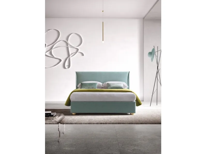 Letto moderno con contenitore Hesperis Mottes selection a prezzo ribassato