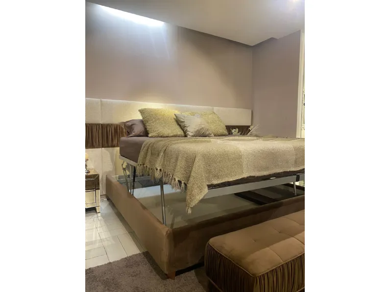 Letto king size con contenitore Infinity Novaluna a prezzo scontato