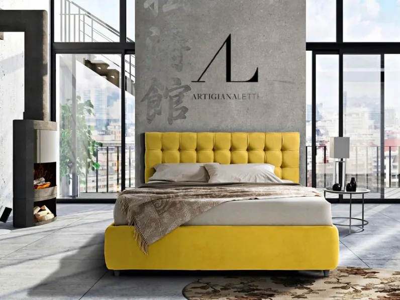 LETTO Letto-matrimoniale mod.eden in promo-sconto del 50% Artigiana letti a PREZZI OUTLET