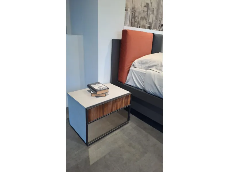 Letto Nikky con contenitore e rete 160x200 di Tomasella scontato del 30%