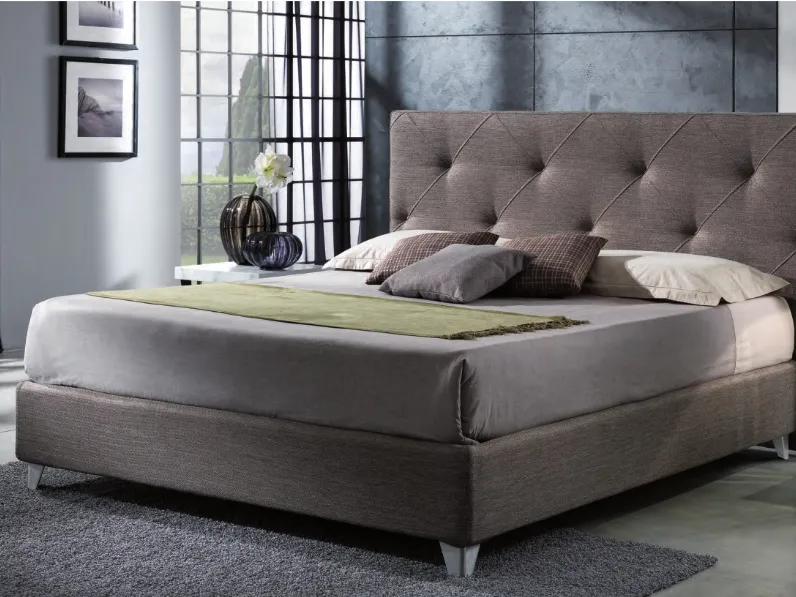 Letto moderno con contenitore Nuit Hoppl a prezzo ribassato