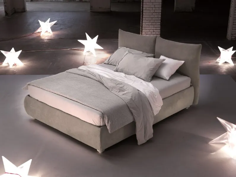 Letto moderno con contenitore Patricia Ergogreen a prezzo ribassato