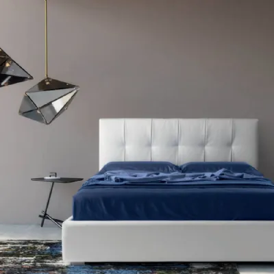 Letto moderno con contenitore Positive Samoa a prezzo ribassato