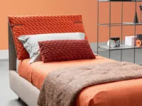 Letto moderno con contenitore Spin Samoa a prezzo ribassato
