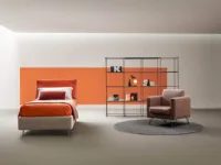 Letto moderno con contenitore Spin Samoa a prezzo ribassato