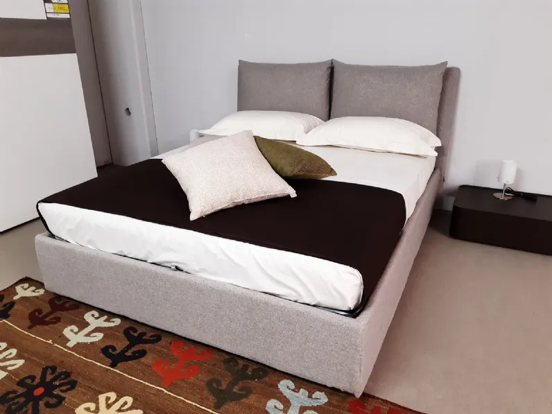 Letto moderno con contenitore Tango Noctis a prezzo ribassato