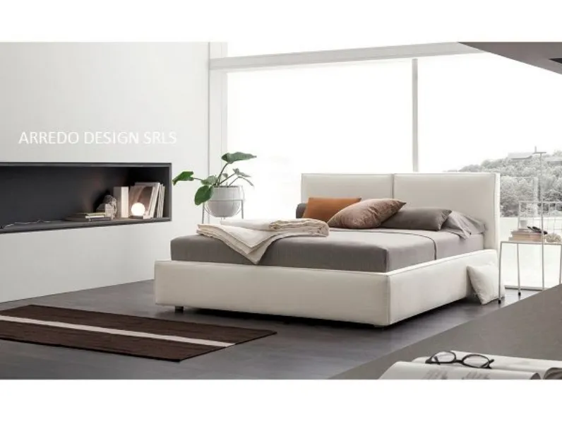 Letto moderno con contenitore Vega V&nice a prezzo scontato