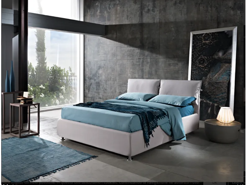 Letto matrimoniale con contenitore Viola Collezione esclusiva a prezzo scontato
