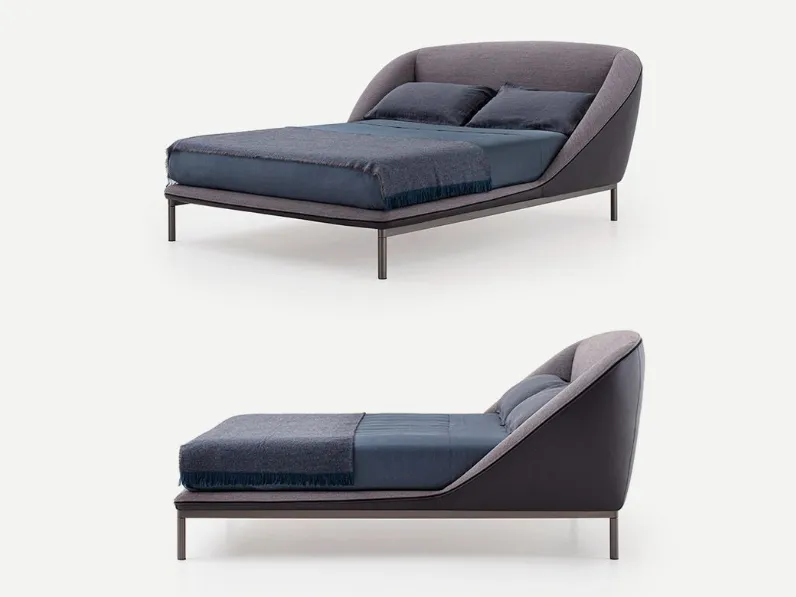 Letto moderno con gambe Domenica Pianca a prezzo ribassato