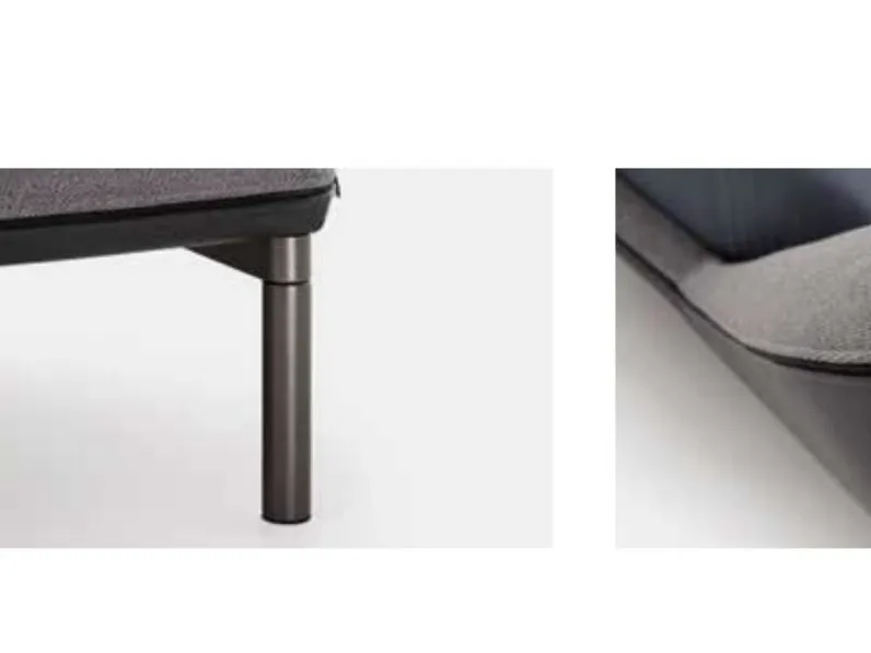 Letto moderno con gambe Domenica Pianca a prezzo ribassato