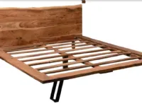 Letto in legno modello Letto matrimoniale suar foster in offerta   di Outlet etnico scontato 20%