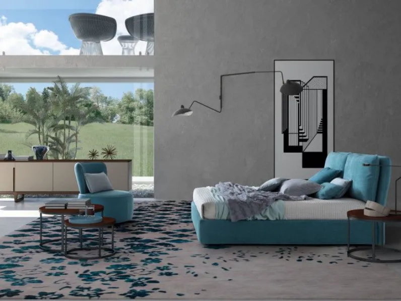 Letto imbottito con contenitore Fris Le comfort a prezzo ribassato
