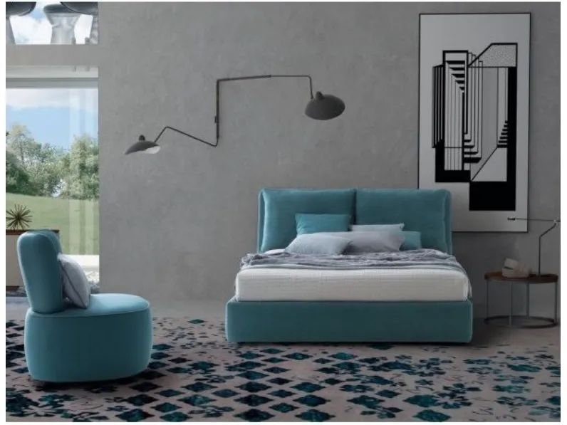 Letto moderno con giroletto Fris Le comfort a prezzo ribassato