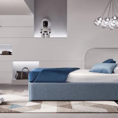 Letto moderno con giroletto Gelsomino Mottes selection a prezzo scontato