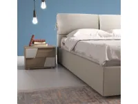 Letto moderno con giroletto Light13 Orme a prezzo ribassato