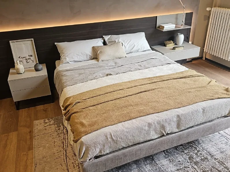 Letto matrimoniale moderno Side Adok a prezzo scontato