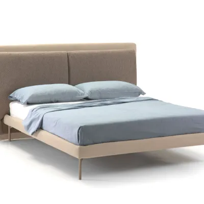 Letto moderno con piedini Taylor outlet Diotti.com a prezzo ribassato