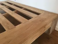 Letto in legno con giroletto Giroletto slat teak masselloArtigianalea prezzo scontato