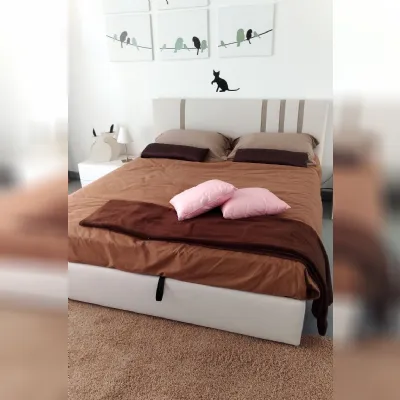 Letto moderno Karma letto con contenitore Biba salotti con uno sconto esclusivo