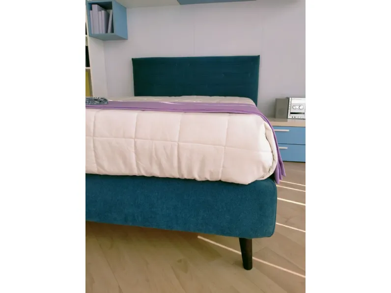 Letto imbottito Samoa in OFFERTA OUTLET - 40%
