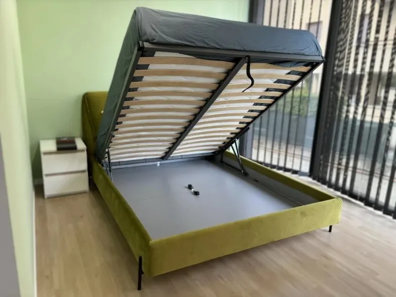 Letto matrimoniale con contenitore field Artigianale SCONTATO a PREZZI OUTLET