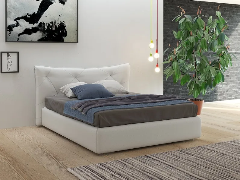 Letto moderno Letto mod.margot con box-contenitore di giessegi scontato del 30% Giessegi con uno sconto del 50%