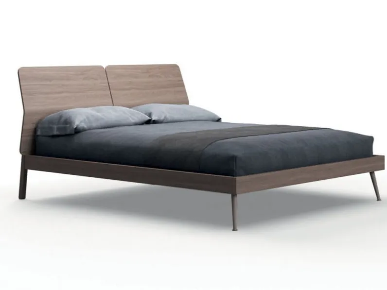 Letto moderno in legno laccato Mottes selection in OFFERTA OUTLET