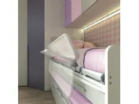 Letto moderno Letto multifunzionale elsa, 2 posti letto con scrivania e cassetti Collezione esclusiva con un ribasso esclusivo