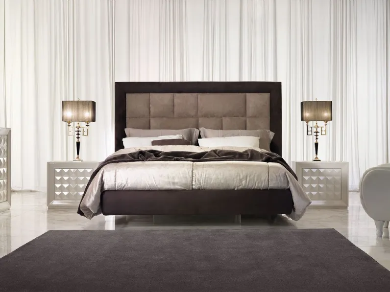 Letto Letto scamosciato  Md work SCONTATO a PREZZI OUTLET