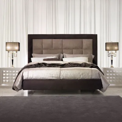 Letto Letto scamosciato  Md work SCONTATO a PREZZI OUTLET