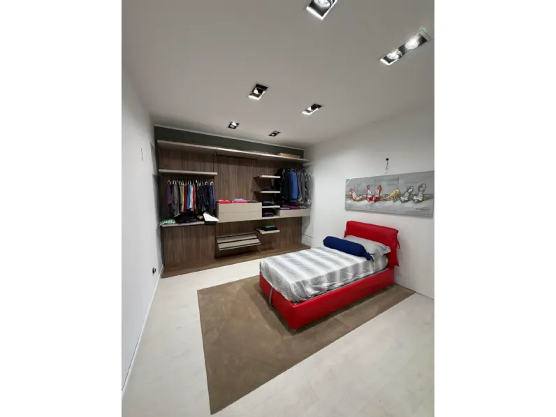 Letto moderno con contenitore Nathalie Flou a prezzo scontato