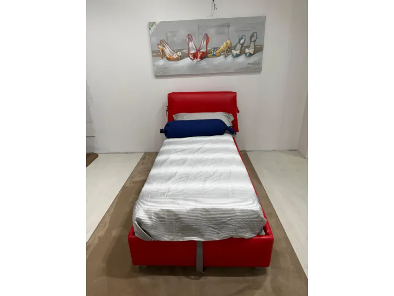 Letto moderno con contenitore Nathalie Flou a prezzo scontato