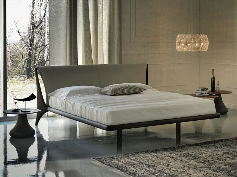Letto matrimoniale con giroletto Nelson Cattelan italia a prezzo scontato
